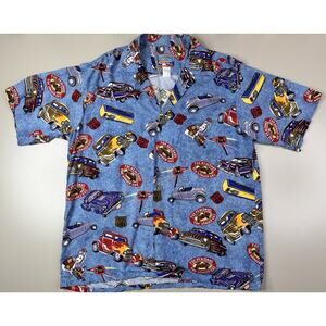 VTG Reyn Spooner Joe Kealoha's Hawaiian Shirt Mens M Tiki Aloha Hotrod Gasser